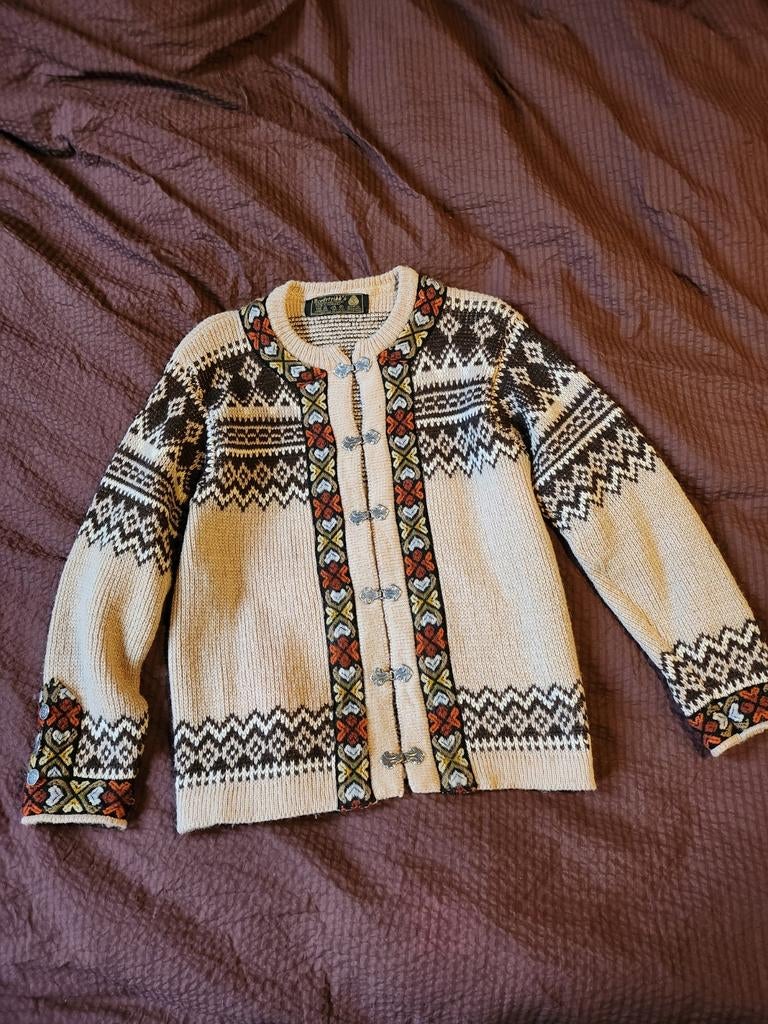 Vintage vest uit Noorwegen uit de '60s Nordstrikk unisex, Kleding | Dames, Truien en Vesten, Dale of Norway, Beige, Maat 42/44 (L)