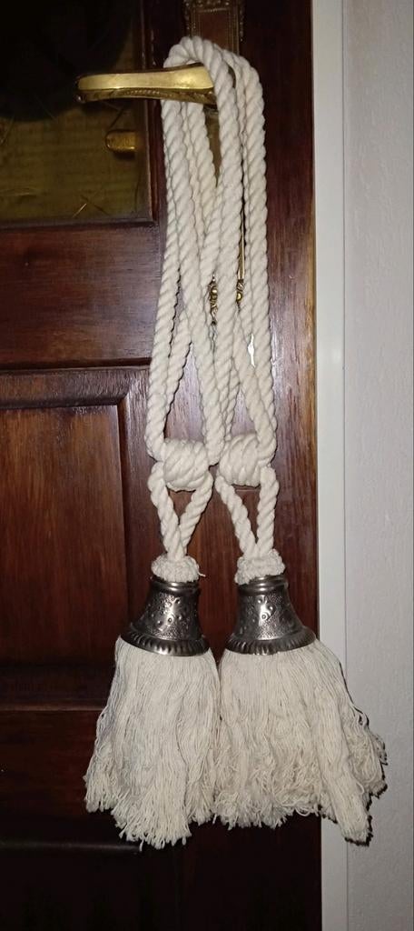 1paar Natural katoenen Embrasses/Gordijnkwasten, Ophalen