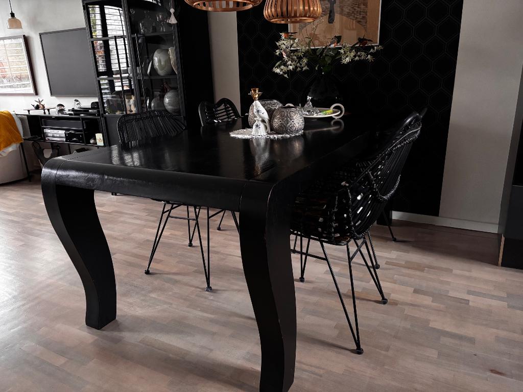 Wengé eettafel, Ophalen, Gebruikt, 200 cm of meer, 50 tot 100 cm