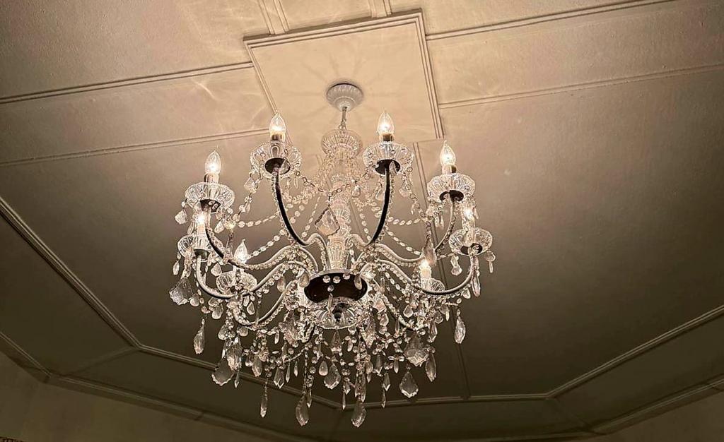 Kroonluchter - Elegant en Sfeervol, Ophalen, Gebruikt, Glas