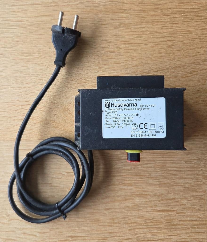 Husqvarna Isolatietransformator 501 00 44-01, Ophalen of Verzenden