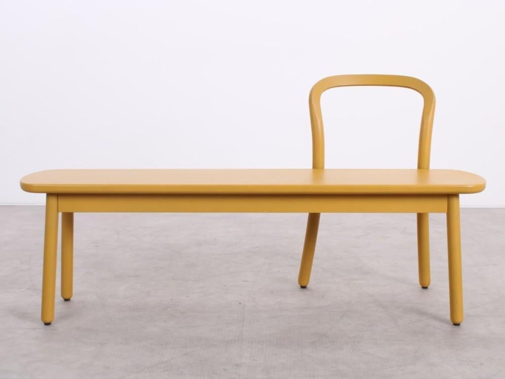 Dumm Office | Beech Bench | Honey Yellow | Bankje, Minder dan 75 cm, Tweepersoons, Ophalen of Verzenden, Zo goed als nieuw
