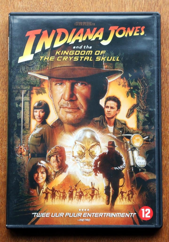 DVD Indiana Jones - Kingdom of the crystal skull., Alle leeftijden, Ophalen of Verzenden, Zo goed als nieuw