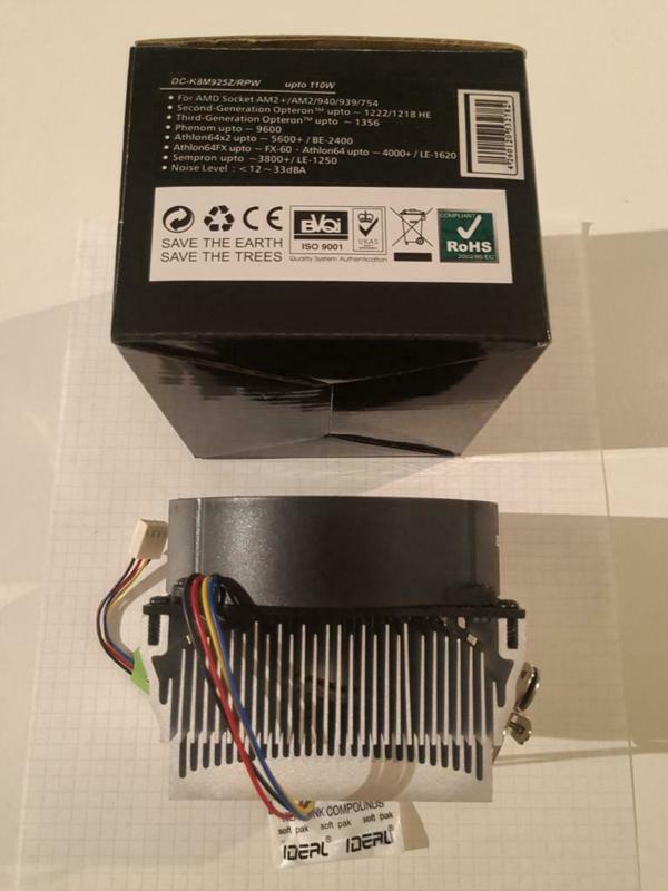 Titan DC-K8M925Z RPW AMD CPU cooler 940/939/754 4P PWM, Ophalen of Verzenden, Zo goed als nieuw, NA, NA