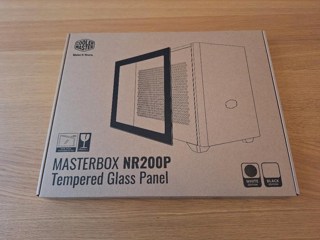 Coolermaster Masterbox NR200P Tempered Glass Panel Wit, Ophalen, Nieuw
