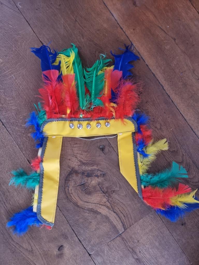 Indianentooi met veren, Ophalen of Verzenden