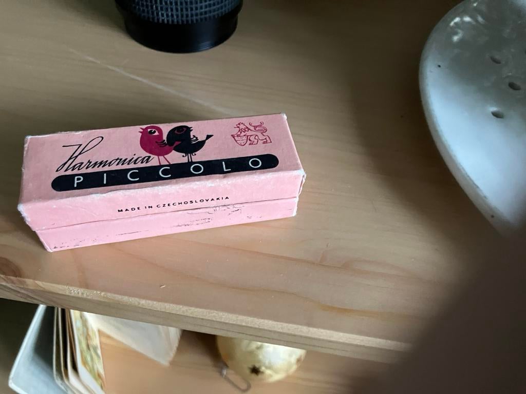 Kleine mondharmonika in originele doos, Ophalen of Verzenden