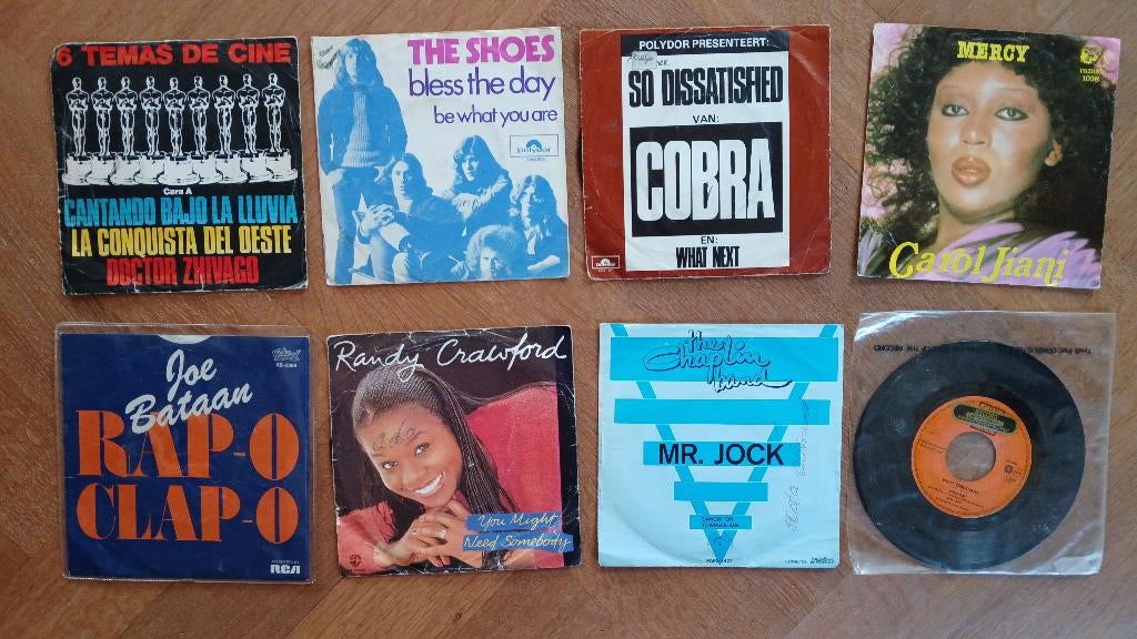 8 singles, The Shoes, Randy Crawford,, Cd's en Dvd's, Vinyl Singles, Ophalen of Verzenden, Gebruikt, Pop