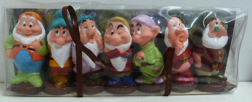 7 Dwergen van Sneeuwwitje set piepfiguren MIB, Ophalen of Verzenden, Overige figuren, Nieuw, Beeldje of Figuurtje