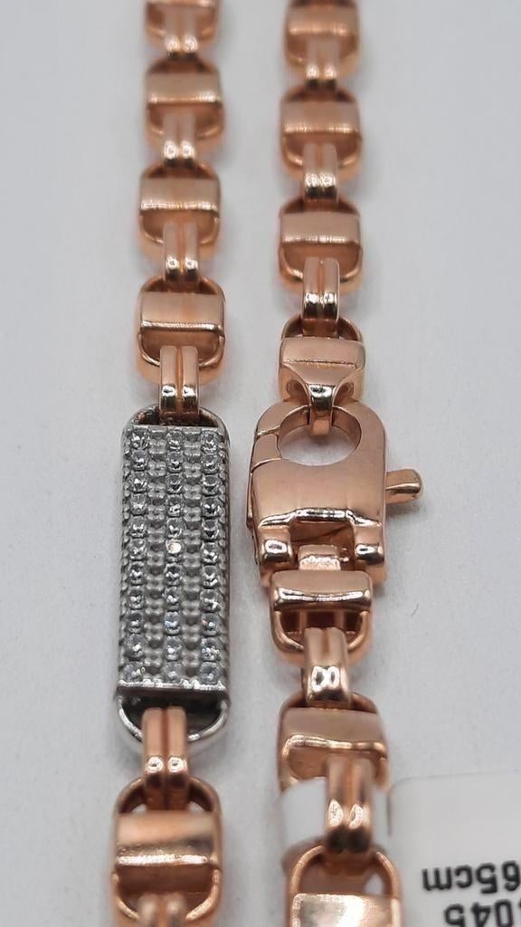 gouden platte koningsketting 14kt, Www.bredajuwelier.nl, Nieuw, Ophalen of Verzenden, Www.bredajuwelier.nl