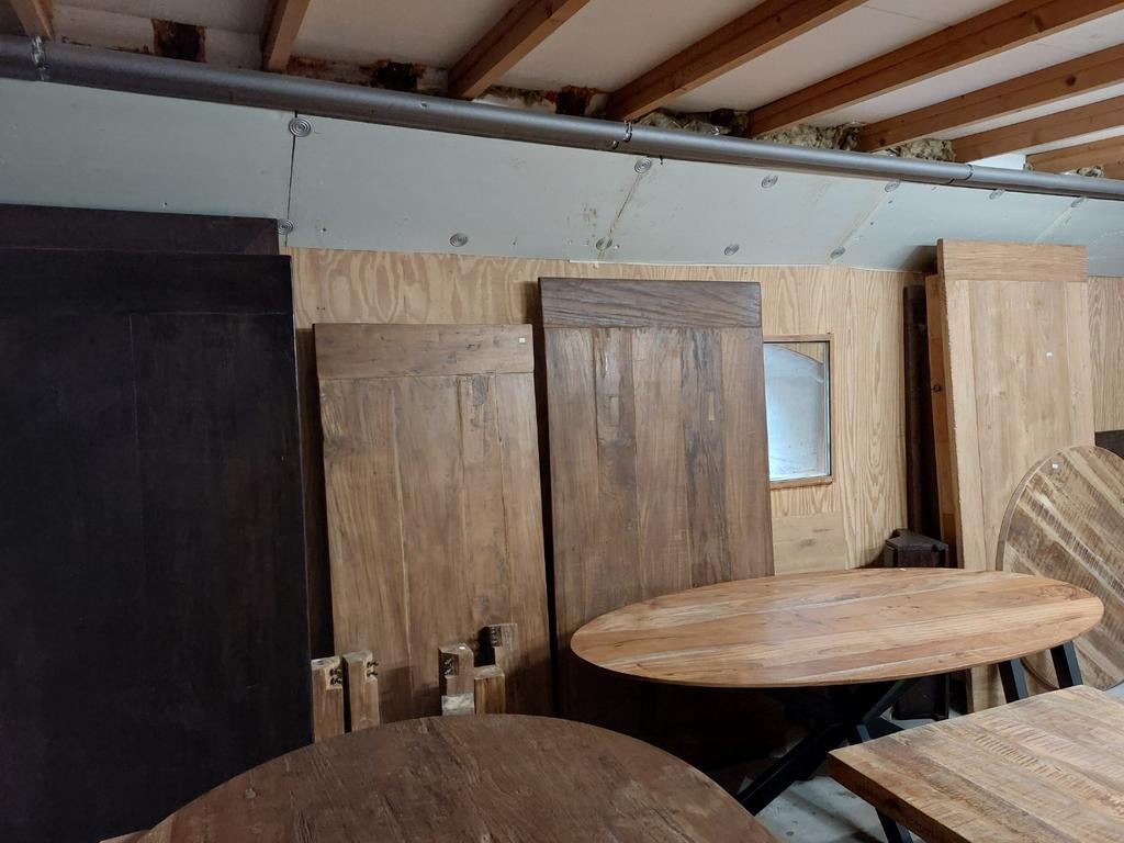 Altijd 150 tafelbladen of tafelblad met of zonder poten poot, Ophalen of Verzenden, Nieuw, Teakhout, Tafelblad