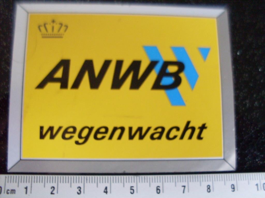 sticker anwb wegenwacht logo WW, Verzamelen, Ophalen of Verzenden, Zo goed als nieuw, Bedrijf of Vereniging