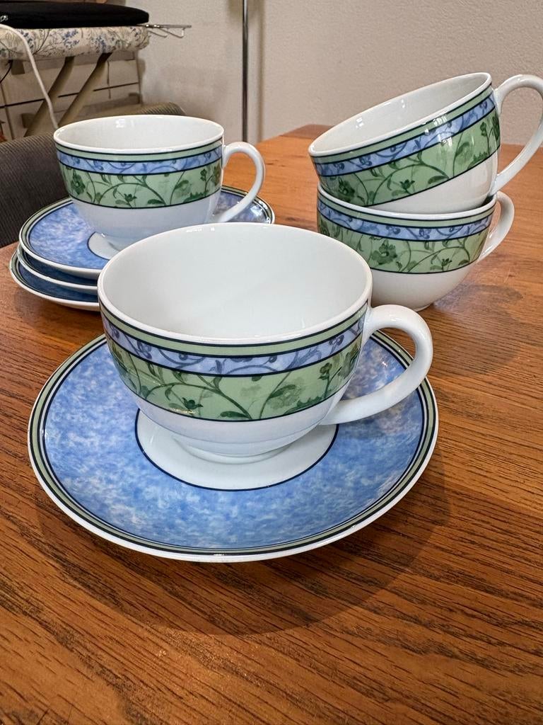 Wedgwood Home Watercolours Kop en Schotel Set, Huis en Inrichting, Keuken | Servies, Ophalen of Verzenden, Zo goed als nieuw, Wedgwood