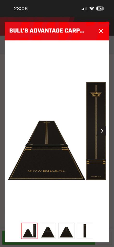 Bulls Dartmat - Bijna Nieuw, Ophalen, Zo goed als nieuw, Overige typen