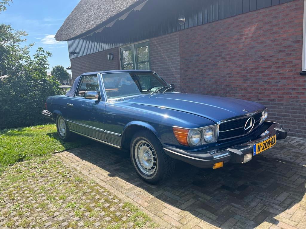 Mercedes-Benz SL450 (1979), Auto's, Mercedes-Benz, Particulier, SL, Elektrische ramen, Lederen bekleding, Open dak, Radio, Benzine