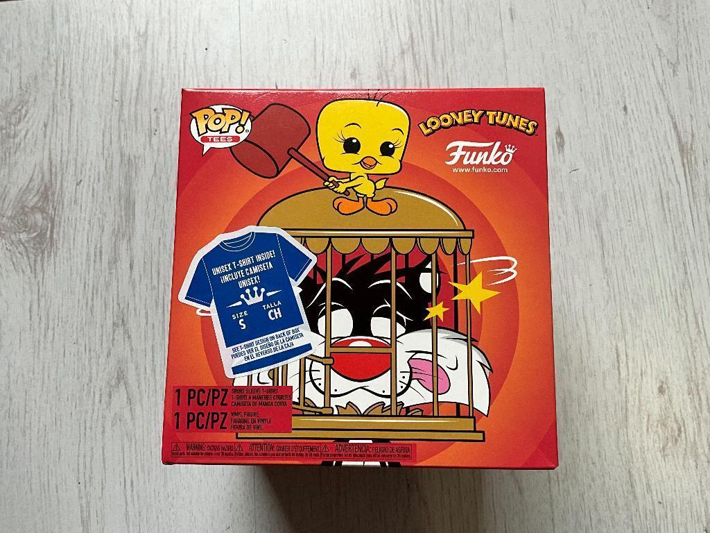 Sylvester & Tweety - POP! & Tee Funko Pop! Looney Tunes, Pop, Beeldje of Miniatuur, Nieuw, Ophalen of Verzenden, Sylvester & Tweety - POP! & Tee Funko Pop! Looney Tunes