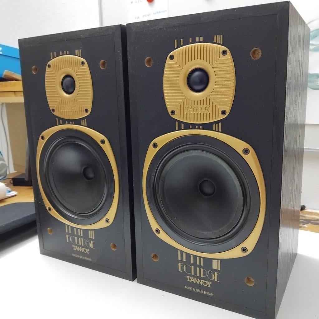 Tannoy Eclipse, Gebruikt, 60 tot 120 watt, Front, Rear of Stereo speakers, Ophalen