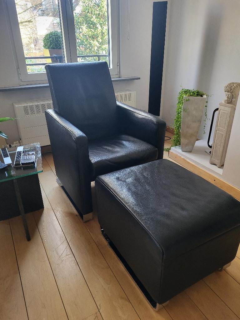 Jori fauteuil, Huis en Inrichting, Ophalen, Zo goed als nieuw, 50 tot 75 cm, Leer