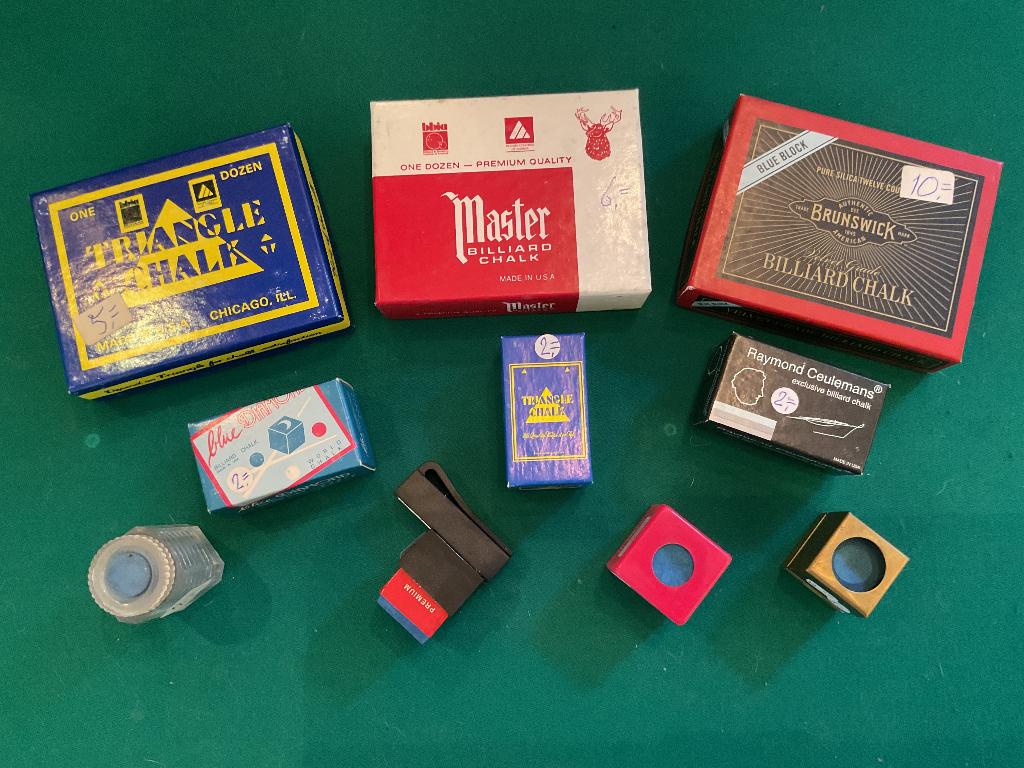 Uitverkoop biljart krijt, Sport en Fitness, Biljarten en Poolen, Ophalen, Nieuw, Keu of Ballen