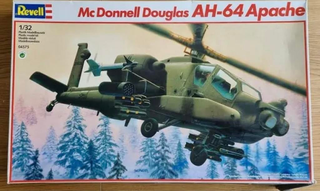 Revell Apache 1/32 nieuw in doos, Hobby en Vrije tijd, Ophalen of Verzenden, Nieuw, Groter dan 1:72, Revell