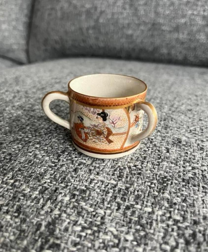 Japans Satsuma kopje gemerkt, Antiek en Kunst, Ophalen of Verzenden