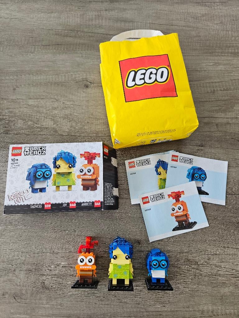 3 lego poppetjes Disney Inside Out twv € 25,00, Ophalen of Verzenden, Zo goed als nieuw, Complete set, Lego