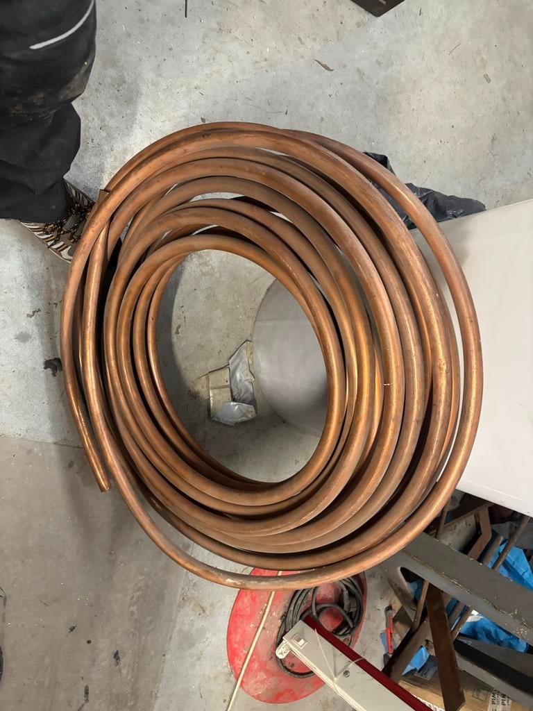 Koperen buis 22 mm, 18 meter, Ophalen, Overige materialen, Gebruikt, 6 meter of meer