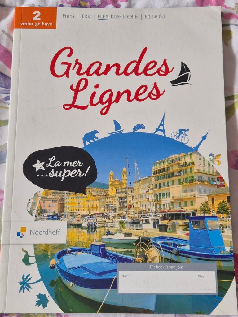Grandes Lignes 2 vmbo-gt-havo Frans FLEX-boek Deel B, Boeken, Taal | Frans, Zo goed als nieuw, Non-fictie, Ophalen of Verzenden
