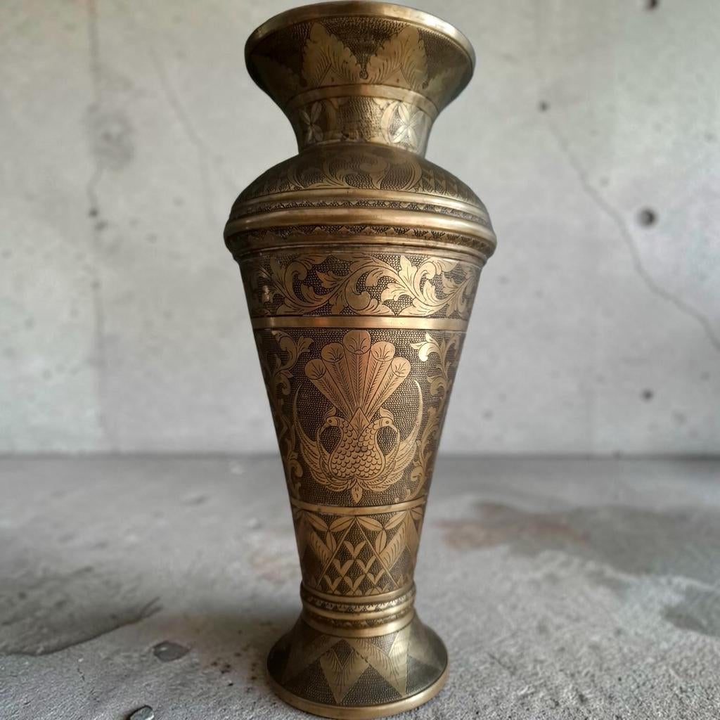 Javaanse Bronzen Vaas – Wayang Arjuna – 2,4kg H-27 cm, Verzenden