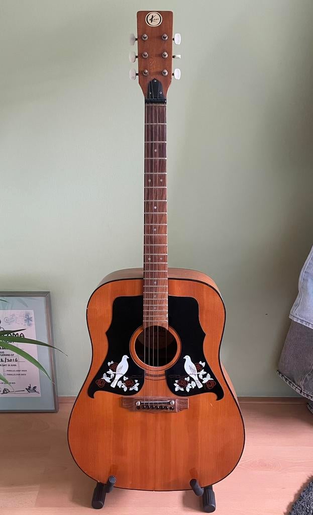 Akoestische gitaar Kay K 550 met standaard, Ophalen, Gebruikt, Western- of Steelstringgitaar