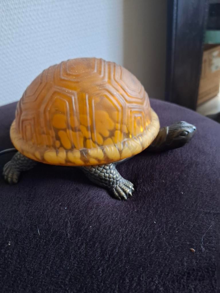Schildpad lamp   stijl tiffanie, Ophalen of Verzenden