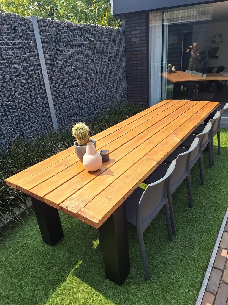 Tuintafel 300 cm lang 100 cm breed., Tuin en Terras, Ophalen of Verzenden, Nieuw, Rechthoekig