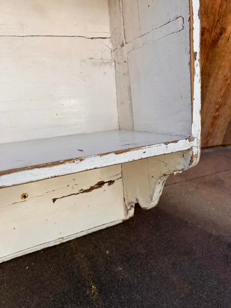 Grenen Brocante bordenrek of kapstok of bovenkast, Antiek en Kunst, Ophalen