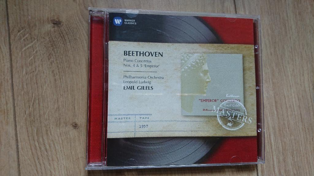 Beethoven Piano Concertos 4 & 5 Gilels EMI Masters Als Nieuw, Ophalen of Verzenden, Romantiek, Zo goed als nieuw, Orkest of Ballet
