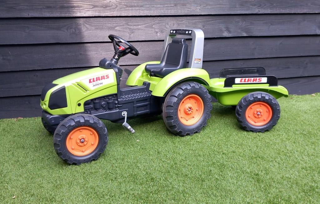 Claas Arion 430 traptrekker met aanhanger (3-7 jaar), Kinderen en Baby's, Speelgoed | Buiten | Voertuigen en Loopfietsen, Ophalen