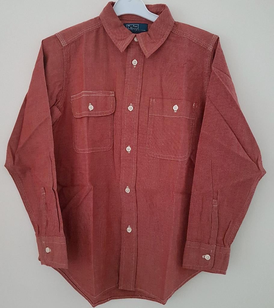 Maat 122 Ralph Lauren overhemd NIEUW (0706) a, Overhemd of Blouse, Nieuw, Ophalen of Verzenden, Jongen