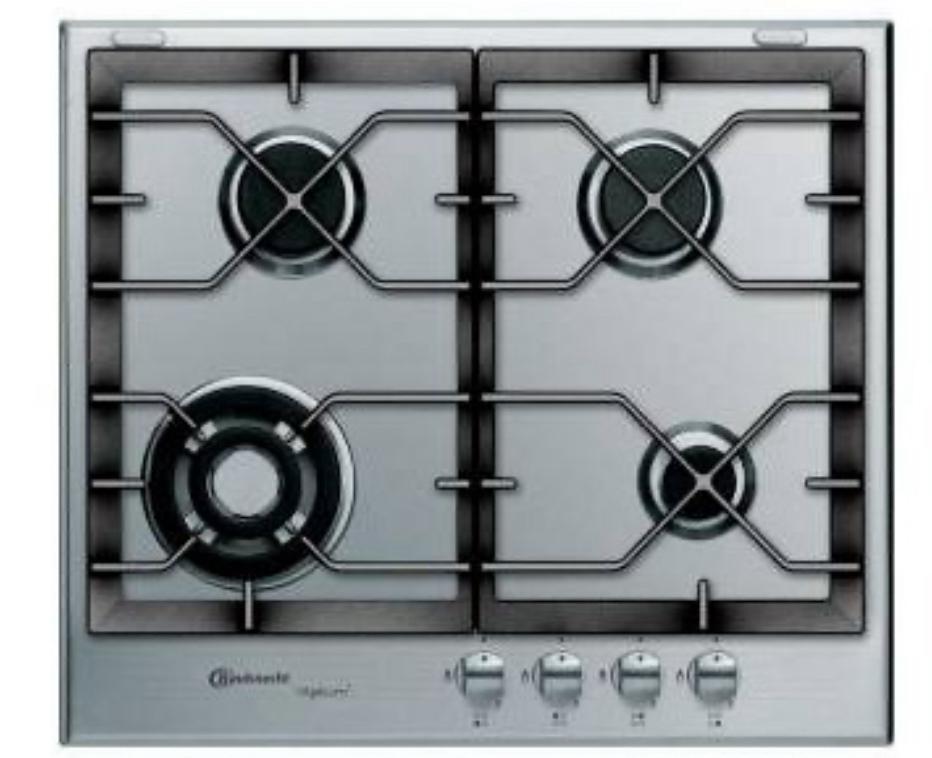 BAUKNECHT TGW5465PT  gas kookplaat, Witgoed en Apparatuur, Kookplaten, Ophalen, Gebruikt, 4 kookzones, Inbouw