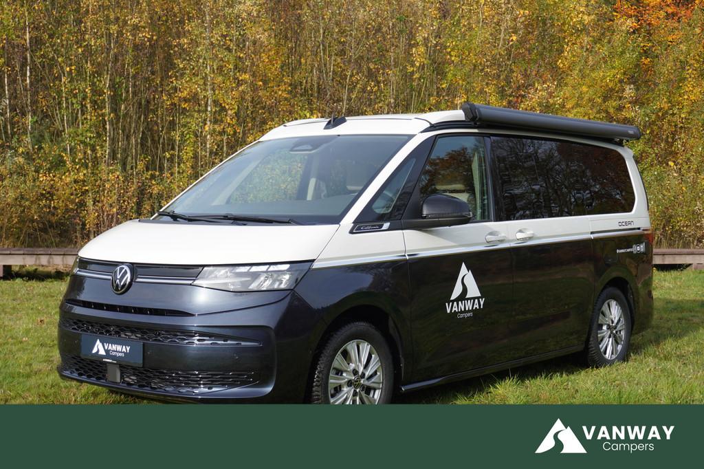 Volkswagen California Ocean T7 245PK Automaat PHEV 4x4 Apple, Caravans en Kamperen, Automaat, Buscamper of Camperbus, Volkswagen