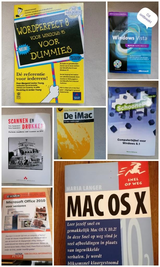 Pakket informatica boeken, Ophalen of Verzenden, Gelezen, Besturingssystemen, Diverse auteurs