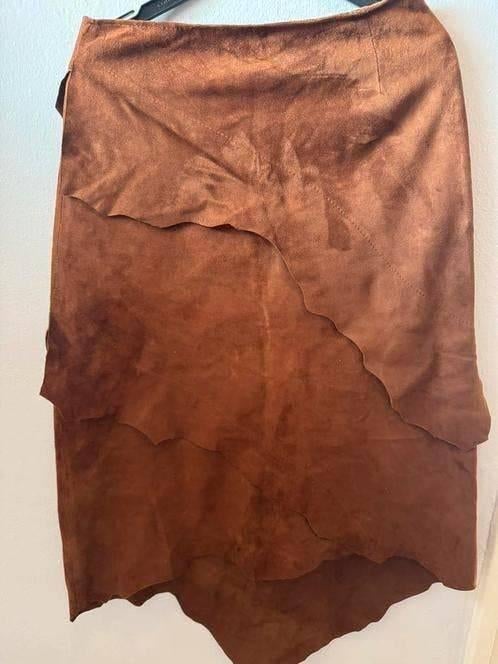 Leer rok, Kleding | Dames, Rokken, Zo goed als nieuw, Zwart, Boven de knie, Ophalen of Verzenden