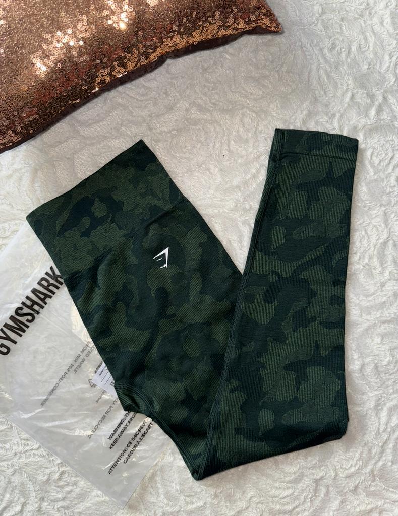 Gymshark adapt camo seamless legging groen maat m, Kleding | Dames, Maat 38/40 (M), Nieuw, Ophalen of Verzenden, Fitness of Aerobics