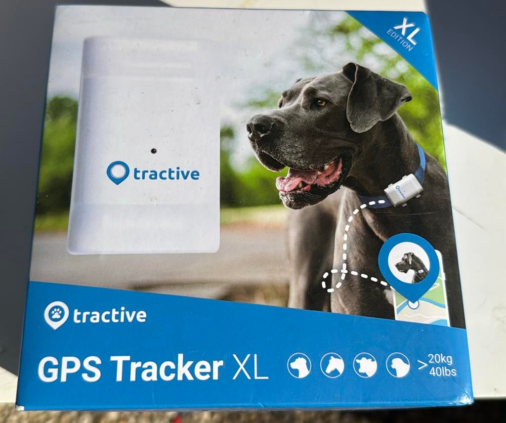 Te koop GPS tracker XL  Tractive, Dieren en Toebehoren, Honden-accessoires, Ophalen of Verzenden, Zo goed als nieuw