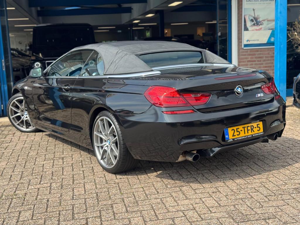 BMW 6-serie Cabrio 640i High Executive 2012 AUT NAVI FULL!, Euro 5, Achterwielaandrijving, Gebruikt, Zwart