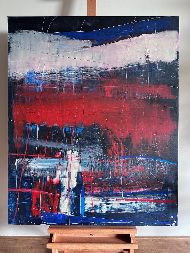 Masaki Kazushi schilderij abstract, Ophalen