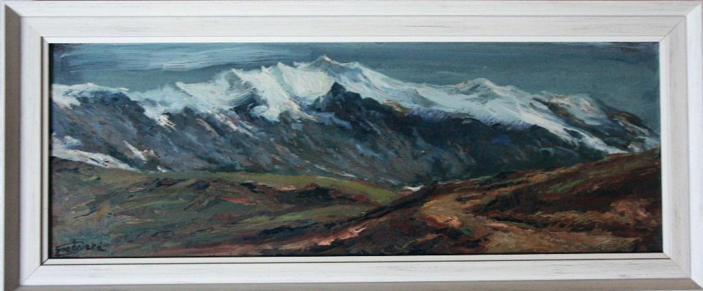 Schilderij van Th.F. Goedvriend 'Alpenlandschap', Ophalen