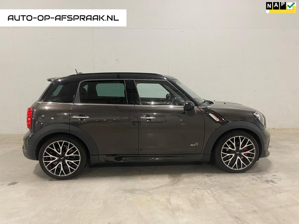 Mini Mini Countryman 1.6 John Cooper Works ALL4 Chili Leer, Auto's, 1380 kg, Gebruikt, Euro 6, Bruin