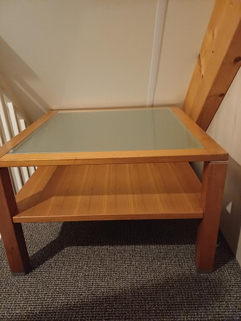 Hulsta Xelo salontafel of bijzettafel, Ophalen, Gebruikt, 50 tot 100 cm, Vierkant