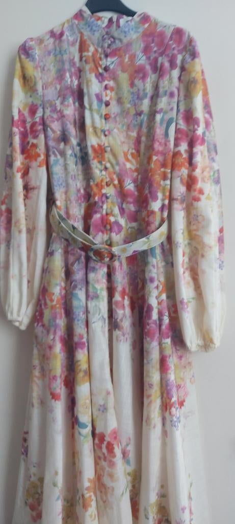 Bloemenjurk met ceintuur - Nieuw met kaartje, Kleding | Dames, Jurken, Maat 38/40 (M), Overige kleuren, Nieuw, Ophalen of Verzenden