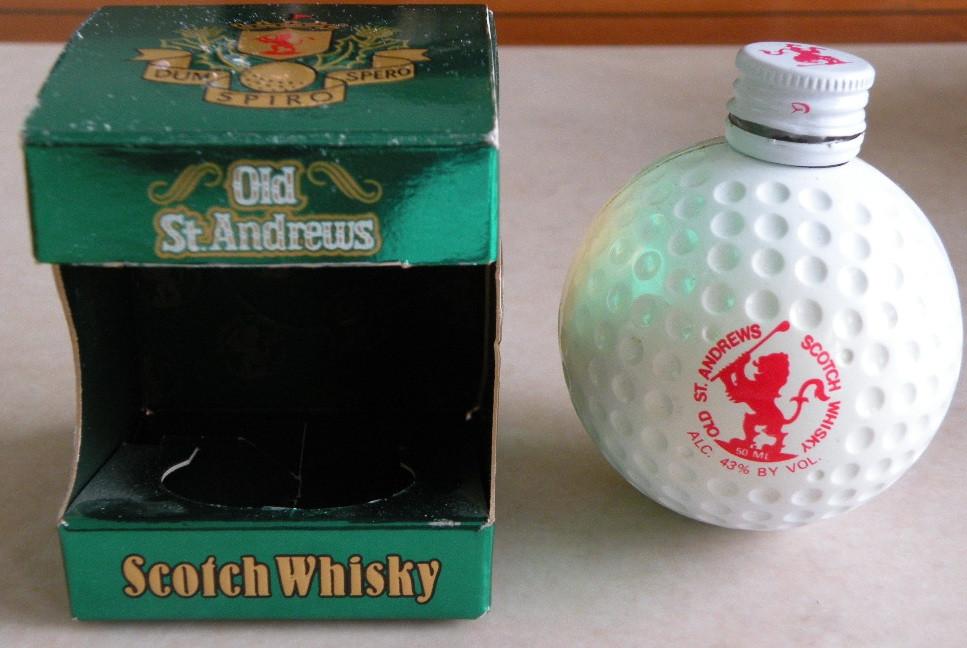 Golfbal / whiskyflesje met originele doos., Ophalen of Verzenden, Zo goed als nieuw, Bal(len)