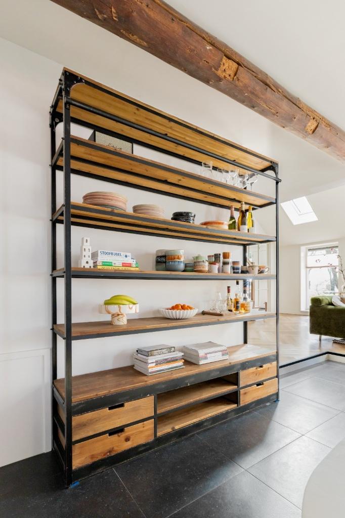 Grote boeken kast, Huis en Inrichting, Ophalen, Met plank(en), 200 cm of meer, Overige materialen